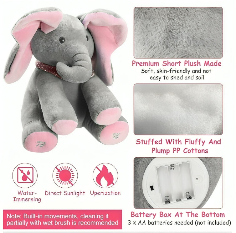 Peekaboo Elephant Singing Toy